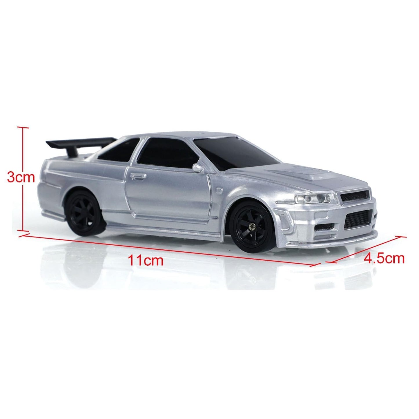 1:43 Nissan Skyline R34 GTR RC Desktop Drift Car with Gyro β 4WD