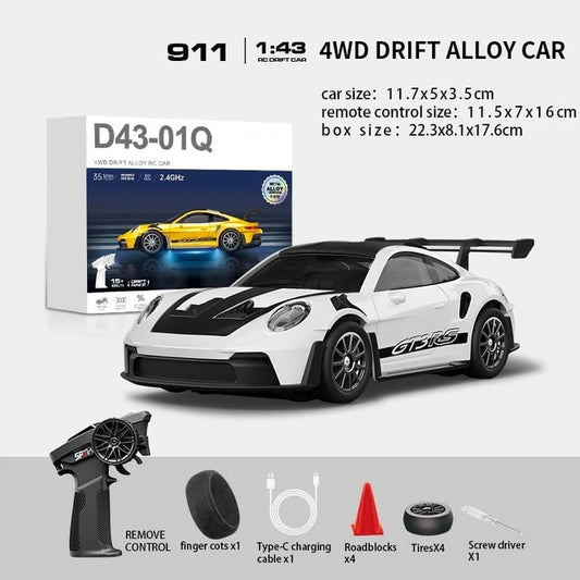 Revvx Alloy 911 GT3 RS Drift RC Car (1:43)