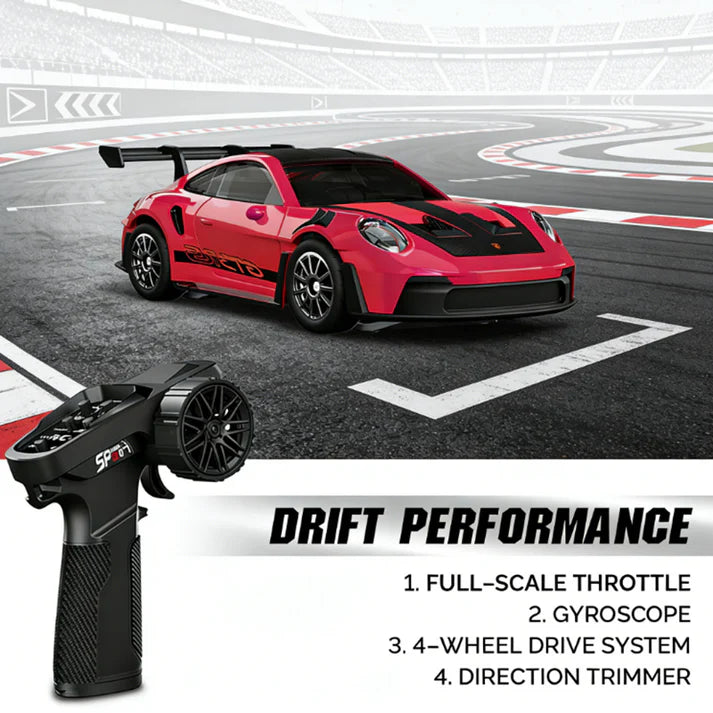 Revvx Alloy 911 GT3 RS Drift RC Car (1:43)