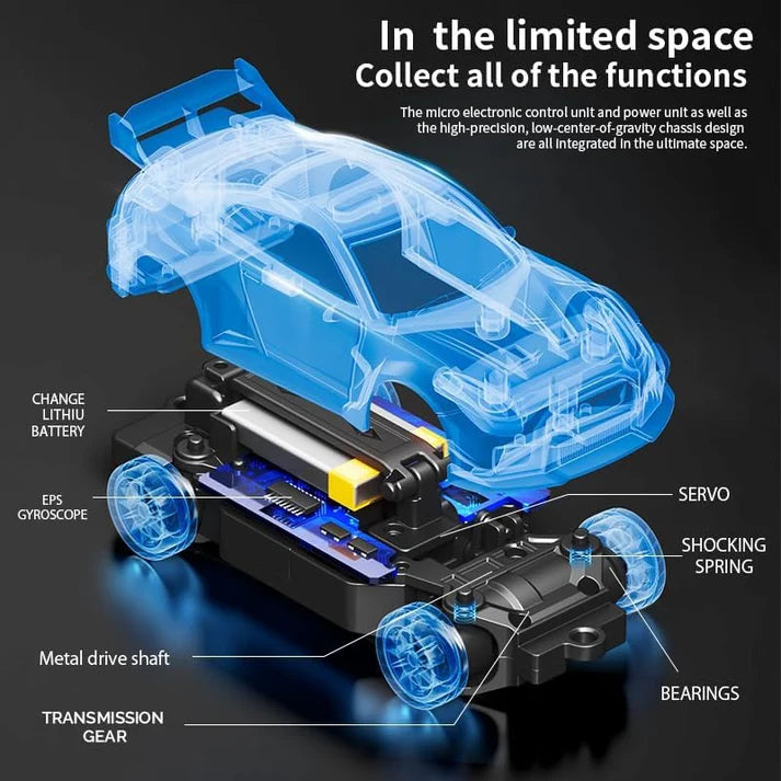 Revvx Alloy 911 GT3 RS Drift RC Car (1:43)
