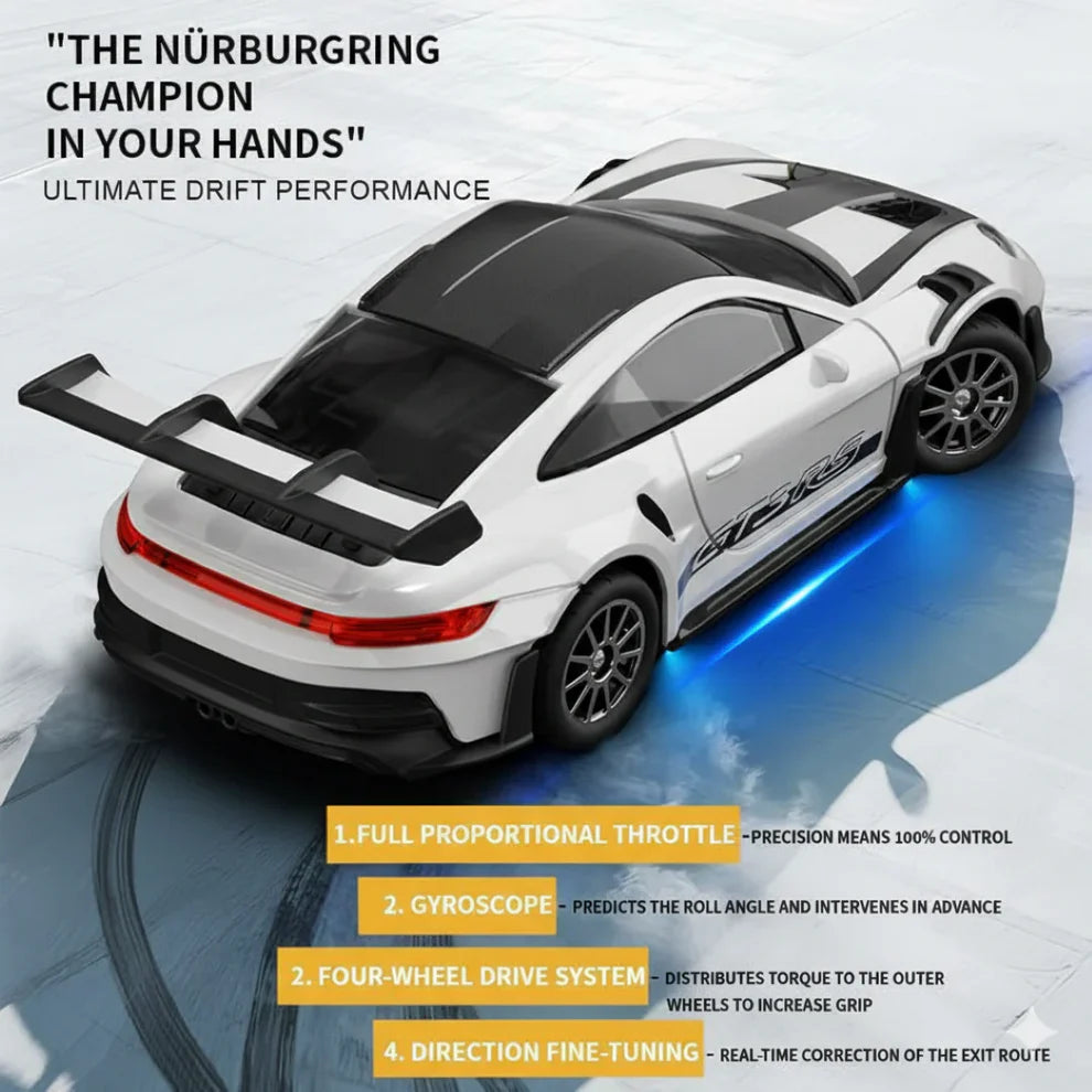 Revvx Alloy 911 GT3 RS Drift RC Car (1:43)